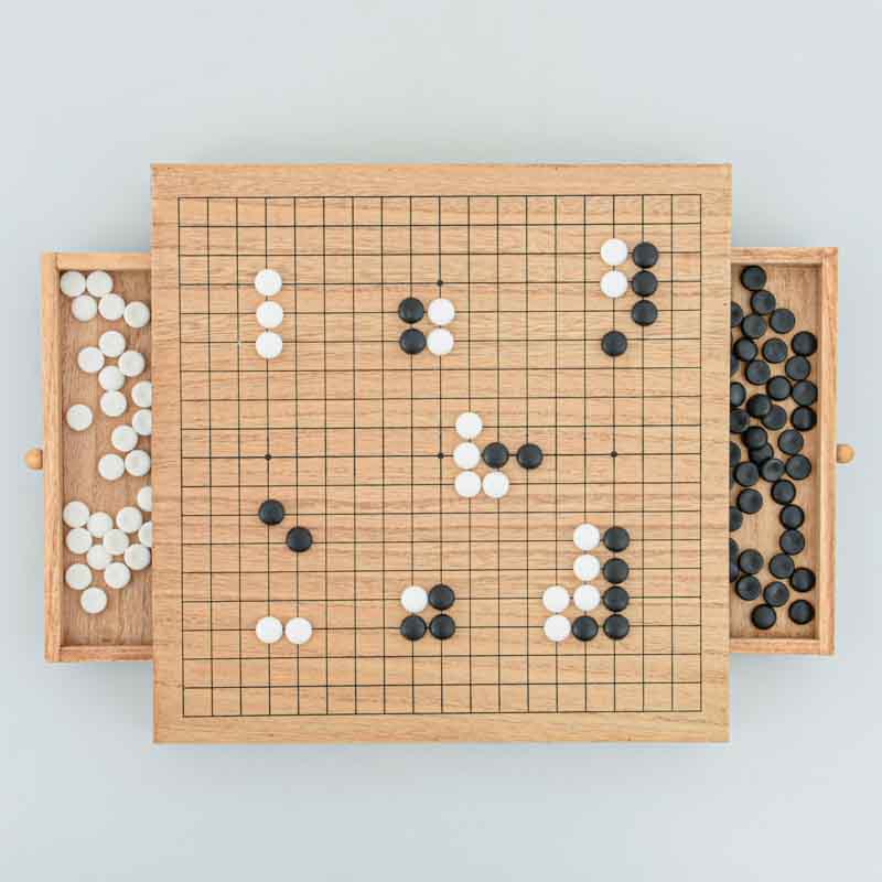 Jeu de go traditionnel japonais 1970 Goban bois massif Japon